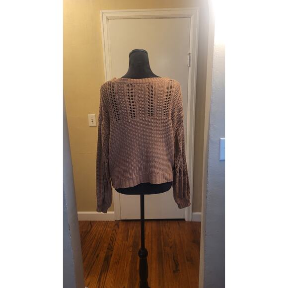 American Eagle Brown Knit Sweater Medium - Picture 2 of 4
